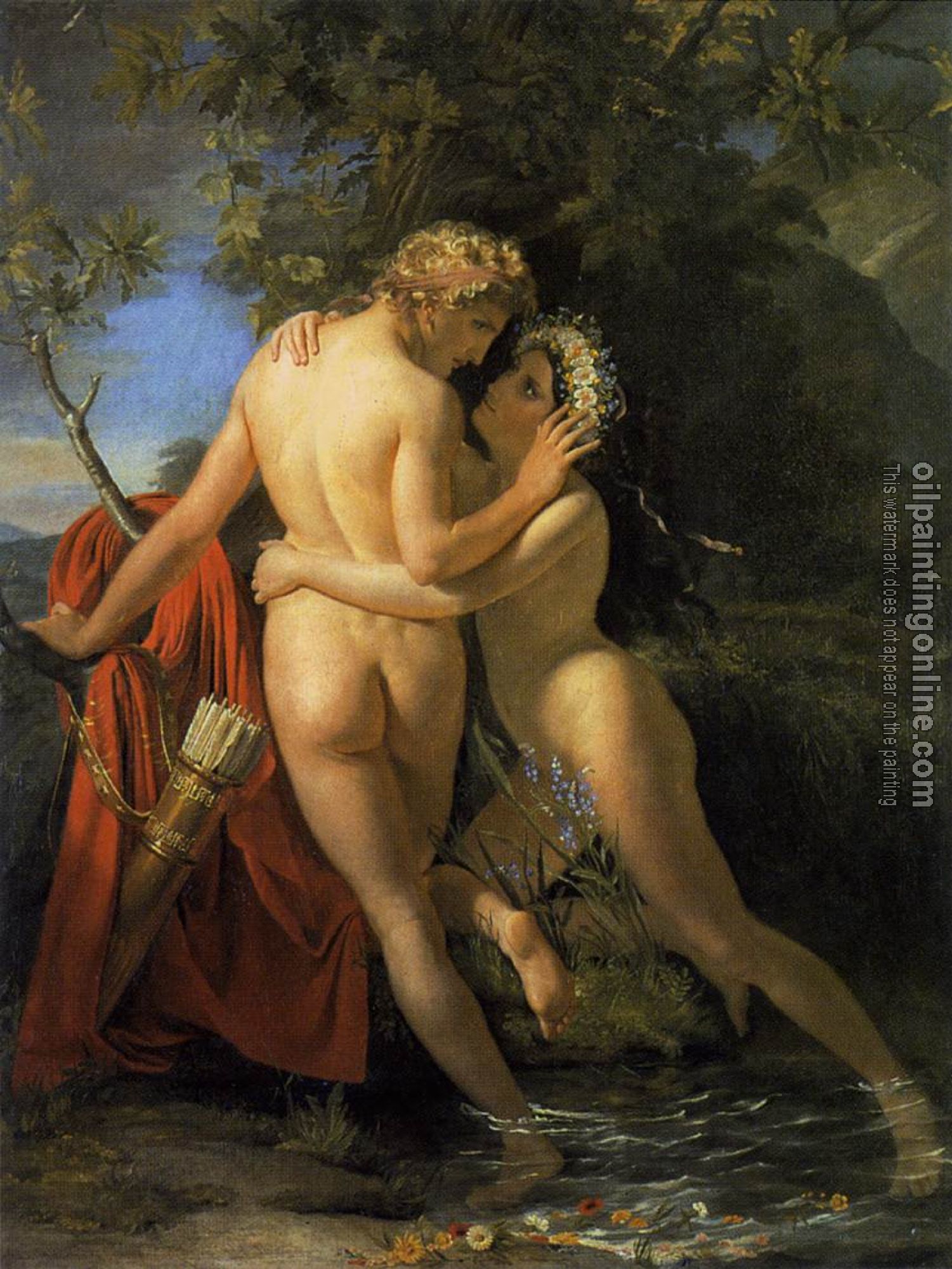 Francois-Joseph Navez - The Nymph Salmacis And Hermaphroditus